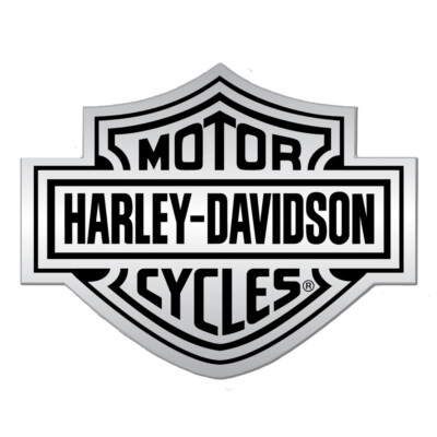 Harley Davidson Aufkleber Bar & Shield MD Chrome Sticker