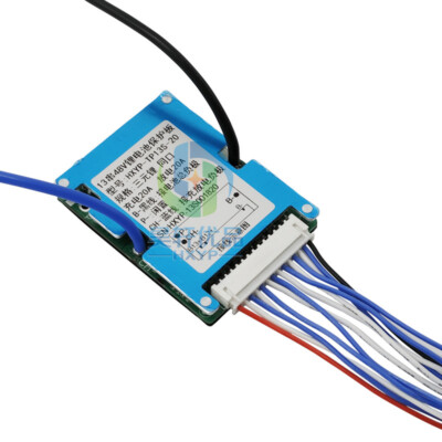 13S 48V 20A BMS Li-ion Battery Protection Board Common Port With