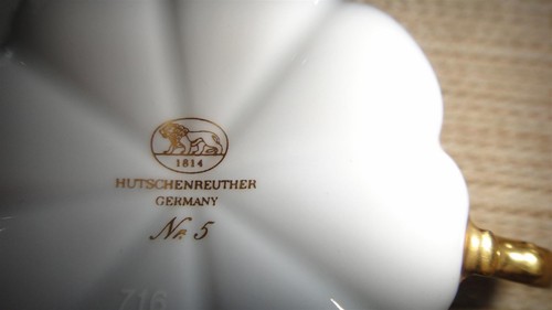 TAZZA E PIATTINO PORCELLANA HUTSCHENREUTHER MADE IN GERMAN - Foto 9 di 12