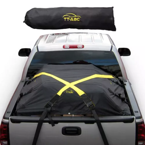 73''x73'' Gear Truck Bed Cargo Net Tarp Cover For 2015-24 Ford F-150 F150 Truck