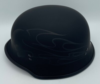 fly 9mm wwii german style dot motorcycle helmet D.O.T. German- Dull Black – Daytona Helmets If you have to cover your dome Mayhem German Style Motorcycle Helmet