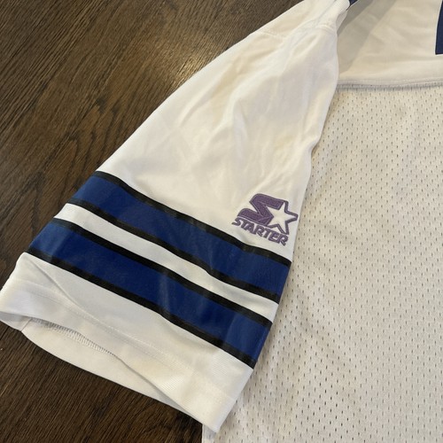 Dallas Cowboys Jersey Troy Aikman XL 52 Starter Vintage White - Picture 3 of 8