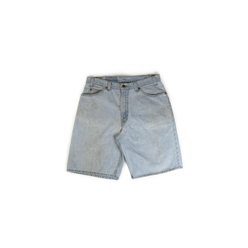 Vintage 1990's Levi's Paint Splatter Distressed Denim Shorts Made In USA