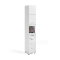 Xonox.Home Hochschrank Badschrank Badhochschrank Schrank Linus Weiß 30X181X30 Cm