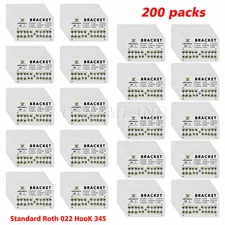 Dental Orthodontic Bracket Braces Standard Roth 022 345 Hooks 1-200 packs
