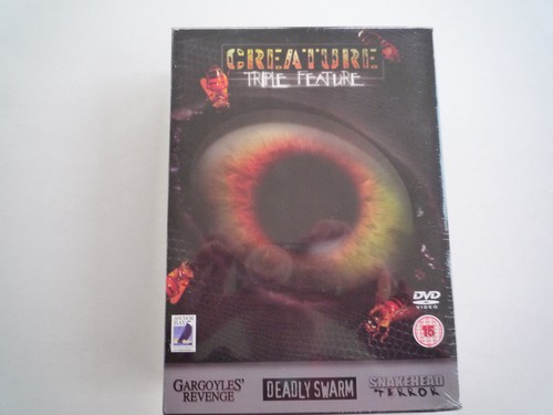 Snakehead Terror/Gargoyles' Revenge/ Deadly Swarm - NEW SEALED DVD TRIPLE PACK