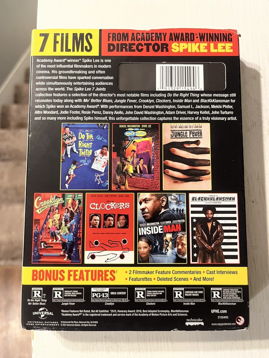 Spike Lee 7 Joints Collection (DVD) With Slipcover