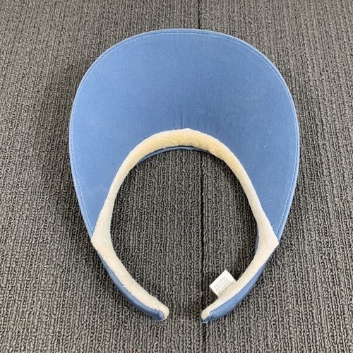 Faded Glory Visor Hat Womens OS Blue Solid Blank Hard Brim Terry Cloth Sweatband - Picture 8 of 12