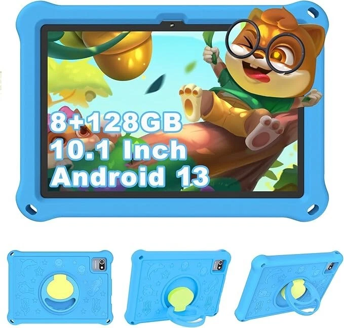 Kinder Tablet 10.1 Zoll Android 13 , 8GB RAM 128GB ROM, Kindersteuerung,6000 mAh
