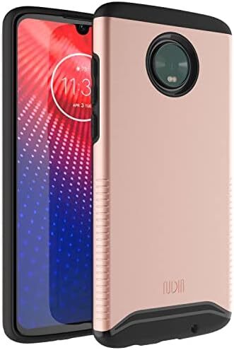 DualShield Designed for Moto Z4 Phone Case, [Merge] Shockproof Military Grade He