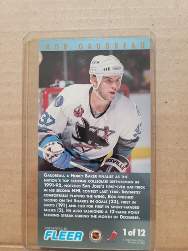 1993-94 Rob Gaurdreu Fleer Powerplay Hockey Tallboy Verde 2do Año Estrellas - Imagen 2 de 2