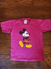 Mickey Mouse Walt Disney VTG Jerzees Toddler T-Shirt Size 6-8 Single Stitch USA