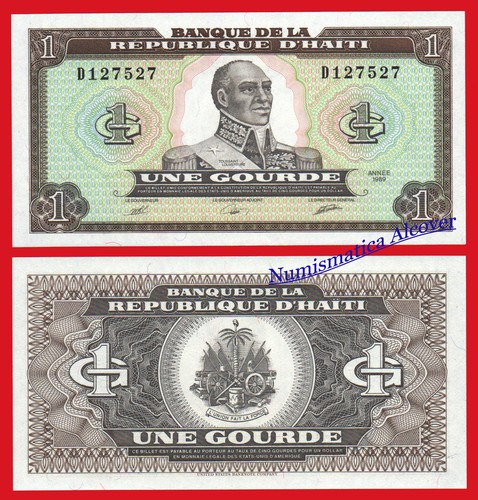 HAITI 1 Gourde 1989 Pick 253 SC / UNC - 第 1/1 張圖片