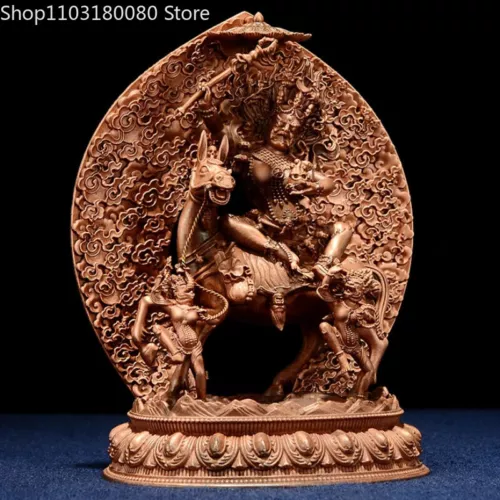 Exquisite Red Copper Carving Vajrayogini Buddha Statue Tibet Buddhism Statue - Picture 8 of 10