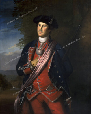 George Washington- colonel 1st VA regiment by Peale Giclee Print Paper or Canvas