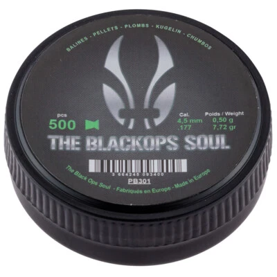 Boite de 500 Plombs 4.5 mm Black Ops Soul Tête Match Plate par 1 - Photo 1/3