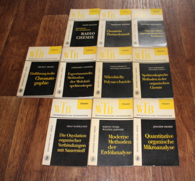 wtb wissenschaftliche taschenbücher chemie sammlung konvolut 1960er jahre ddr