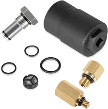 For Ford 6.0L IPR Valve Socket Kits + Air Test Fitting Tool +Oil Rail Adapters