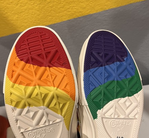 NEW Converse Chuck Taylor 70 Hi Top Unity Pride Mens 6, Womens 8 Bandana Print - Picture 7 of 9