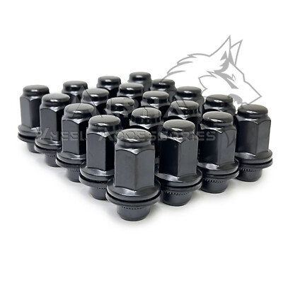 20 Black OEM Factory Style 12x1.5 Mag Lug Nuts 1.87