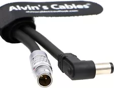 for Z CAM E2 Flagship Power Cable 2 Pin to Right Angle DC from Nitze Plate 7.6cm