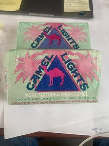95’ Camel Cigarettes 50 Match Books Unopened Vintage Collectible Advert Box Plus