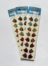 Theater Comedy Tragedy Mask Silver Gold 3 Pks HAMBLY Studios Scrapbook Stickers