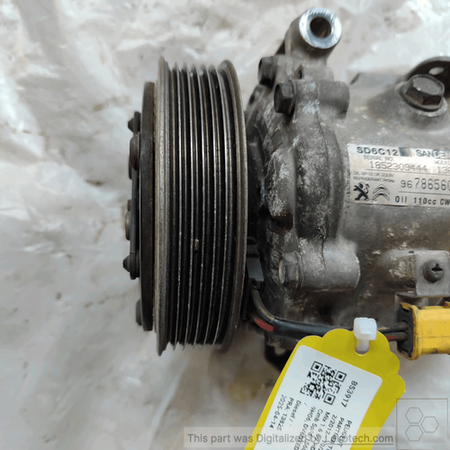 9678656080 Klimakompressor PEUGEOT 207 1.6 16V HDi (66Kw) Ber. 5p/d/1560cc - Picture 4 of 7