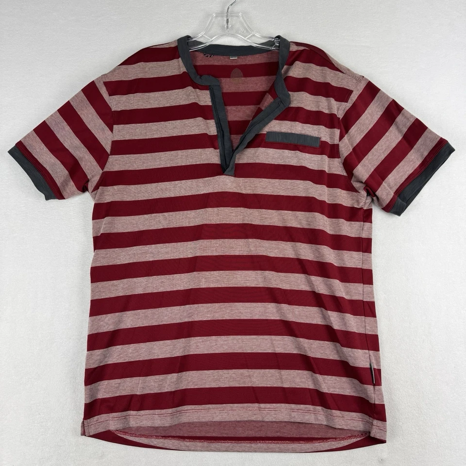 Club Ride Buxton Jersey 1/4 Zip Mens Large Cycling Red Striped Pullover Shirt - Image 2 of 4