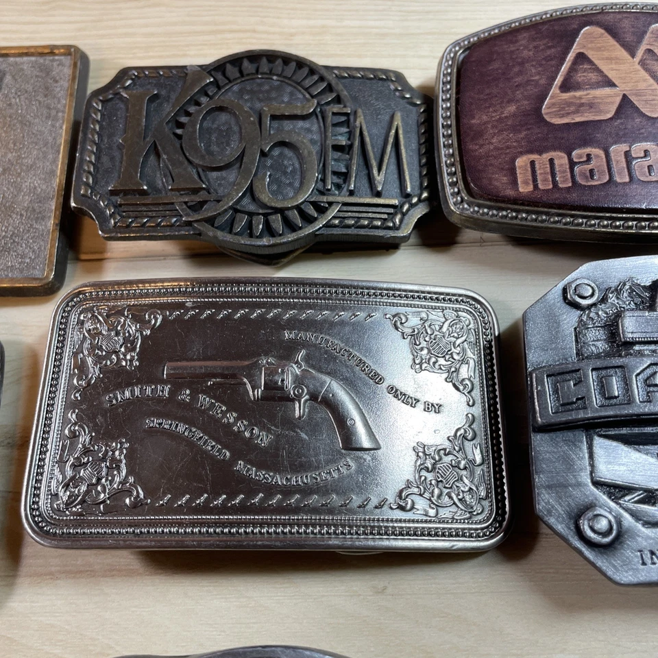 Lote mixto de 10 hebillas de cinturón vintage Foto 3 de 4