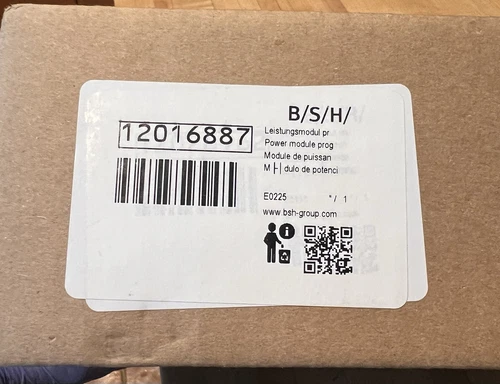 Bosch Dishwasher Power Module Board 12016887 Programmed Control OEM 100% Genuine