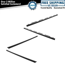 Inner & Outer Window Sweep Felt Seal Weatherstrip 4 Pc Kit Set for Chevy Truck