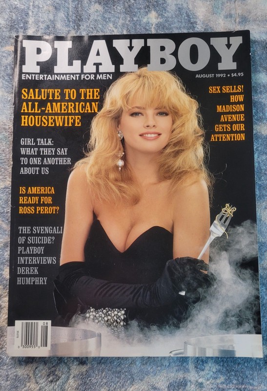 Playboy August 1992, Ashley Allen, Derek Humphry, pre-owned