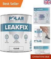 Polar Leak Seal Clear Paint - 500ml Waterproof Roof Sealant for Instant Repairs