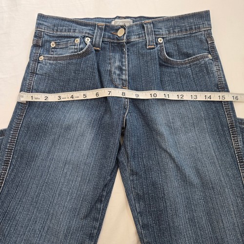 VINTAGE Etam Low Rise Flare Bootcut Jeans Y2K W27 L33 Stretch Denim UK 8 US 4-6 - Bild 9 von 11