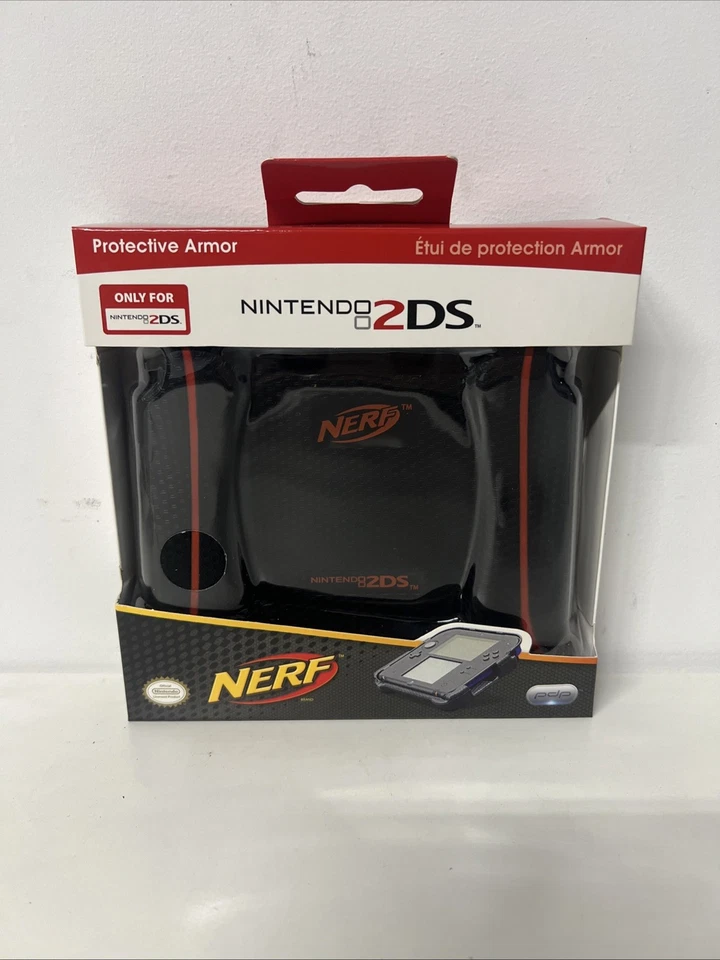 Pack de 2! Nuevo estuche Nerf Armor azul, rojo y negro mango de agarre - NINTENDO 2DS Foto 3 de 4