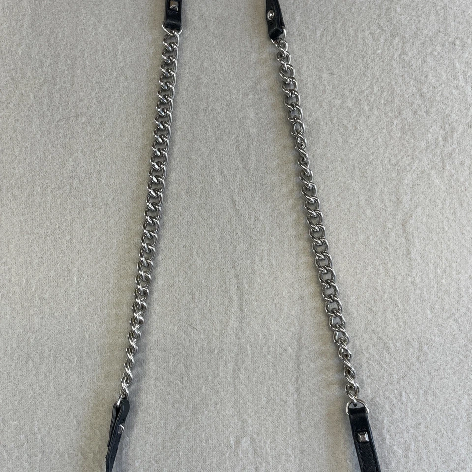 Cartera sin asas de hombro bandolera negra de piel de cordero Stella & Dot Waverly Foto 2 de 4