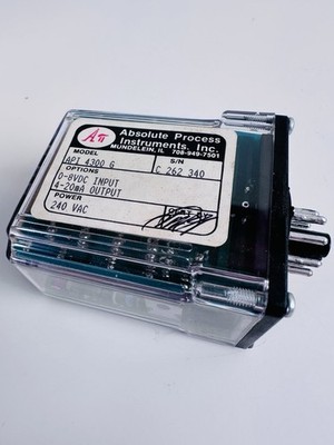 Absolute Process Instruments API 4300G Isolated DC-DC Signal Conditioner. 240vac