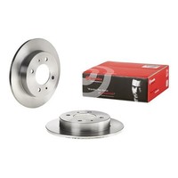 2X Brembo Bremsscheiben 258Mm Voll Hinten Passend FÜR Hyundai Coupe Elantra