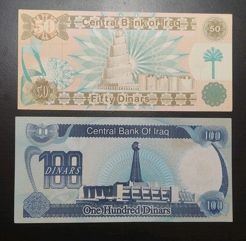 IRAQ SADDAM ERA 6 PCS LOT 5 25 50 100 250 DINARS UNC BANKNOTES 1982 1986 1991-95 - Picture 5 of 18