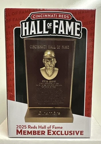 2025 Cincinnati Reds HOF Pete Rose Replica Plaque