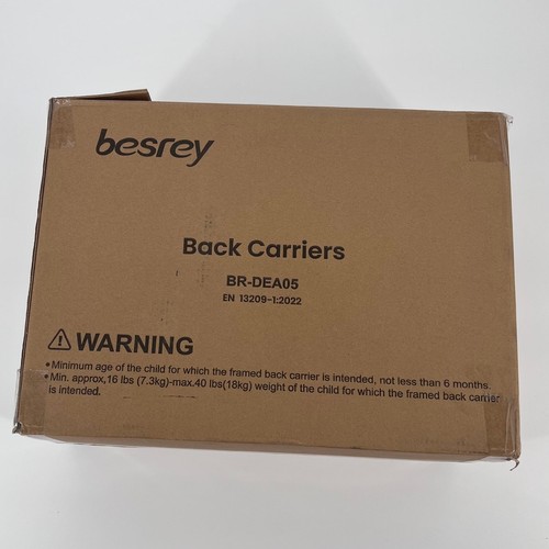 besrey Baby Backpack Carrier with Safety 3-Height Seat-BR-DEA05 - Picture 2 of 6