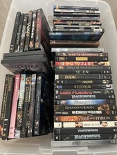 Lot Collection Of 90 DVDs Blu Ray Movies Sets 80 With Slipcovers Used