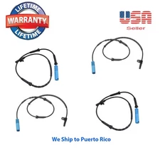 Set 4 ABS Wheel Speed Sensor Front Rear Left & Right Fits:745 750 760 ALPINA B7