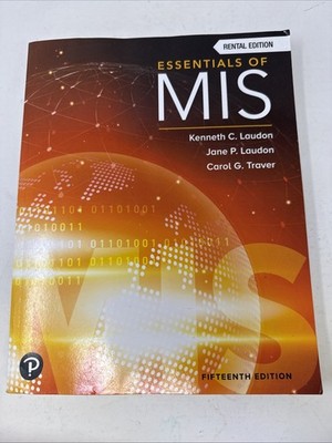 Essentials of MIS Management Information Systems 15th Ed. *Unused W/Cover Crease