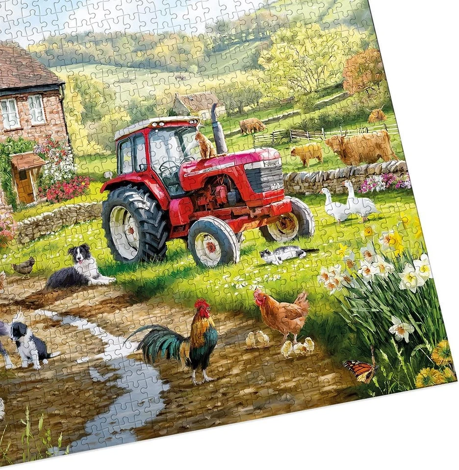 Gibsons Macneil Farm 1000 Piece Jigsaw Puzzle for Adults Traditional Countryside - Imagen 2 de 4