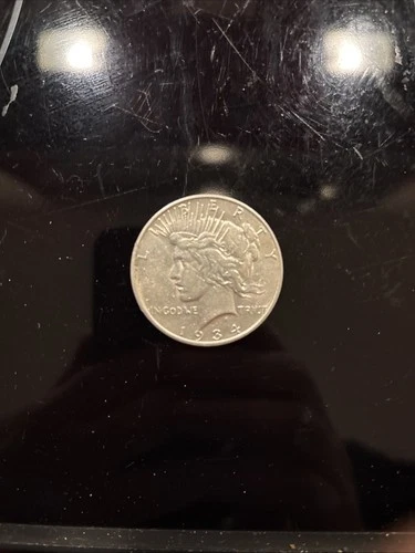 1934 D Peace Dollar Silver $1 Coin. Very Fine