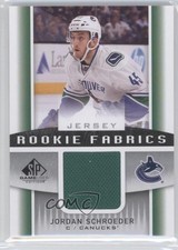 2013-14 SP Game Used Edition Rookie Fabrics Jerseys Jordan Schroeder #RF-SC c2p