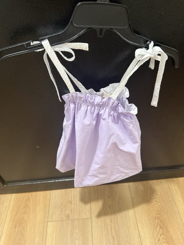 TBBC Laney’s Little Top Purple 3T Girls Tie Straps