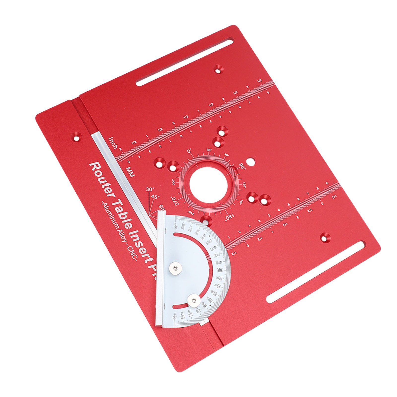 Router Table Insert Plate with Miter Guide Aluminum Alloy Woodworking Bench Flip